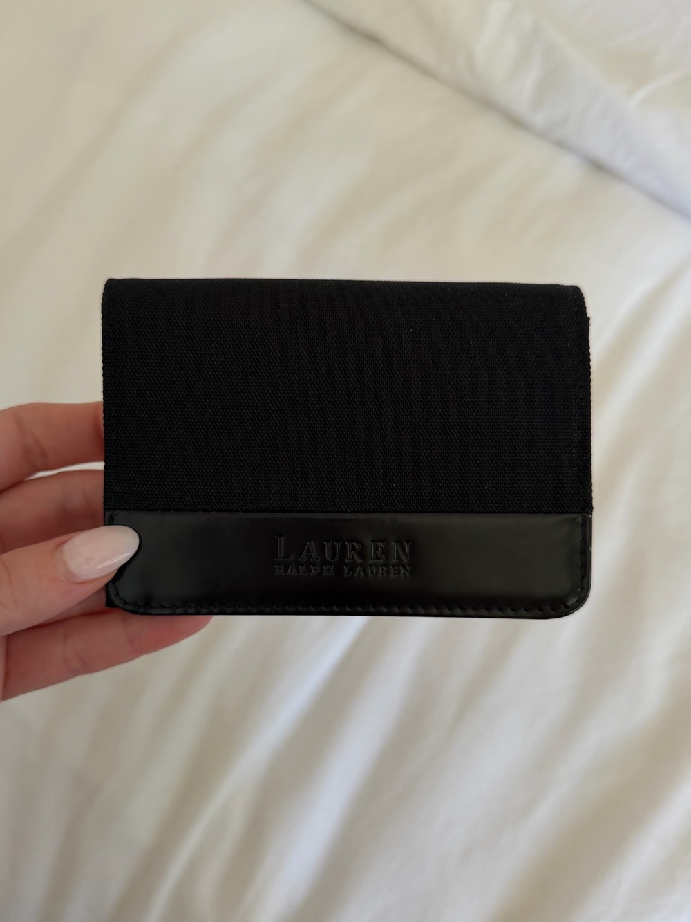 Lauren Ralph Lauren Black Card Holder Wallet